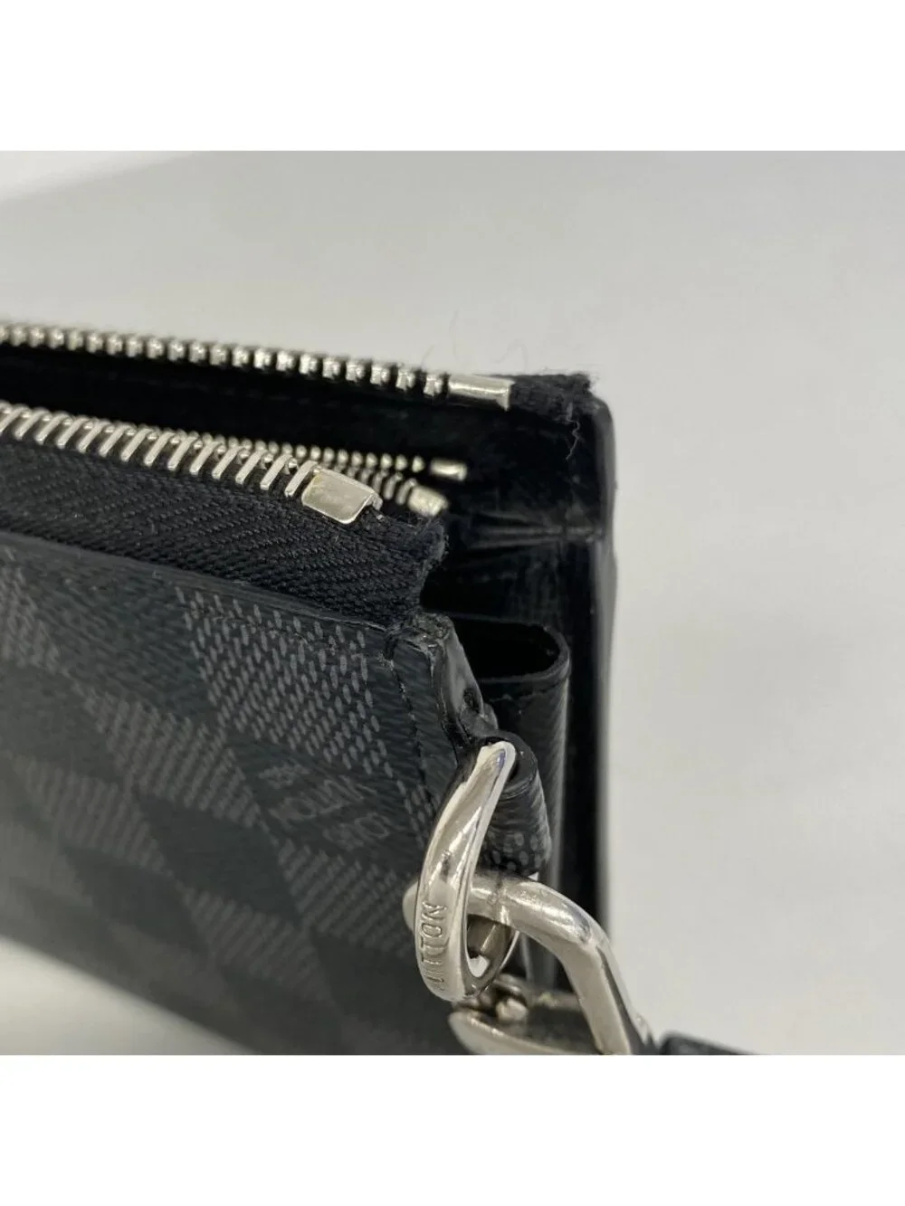 Louis Vuitton Wallet Damier Graphite Zippy Dragonne Black Gray